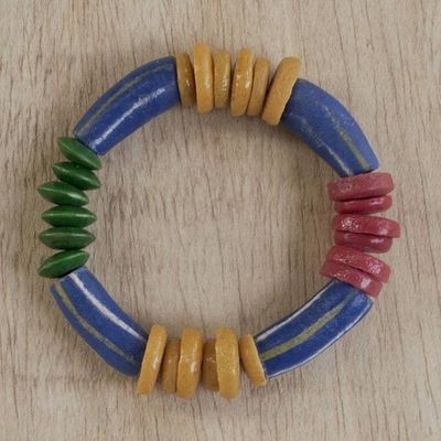 Alternate image for Artisan Crafted Eco-Friendly Bracelet from Ghana Color Bars