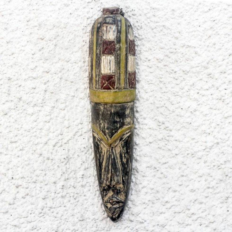 Dagomba Tribe African Wood Mask Crafted in Ghana 'Long Dagomba'
