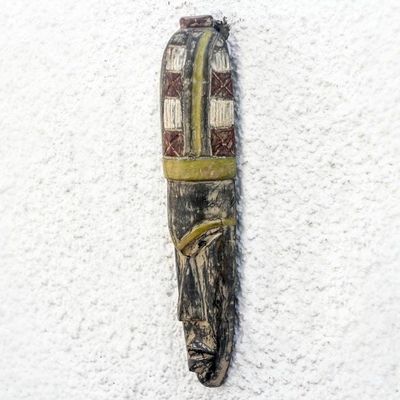 Alternate image for Dagomba Tribe African Wood Mask Crafted in Ghana Long Dagomba