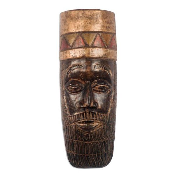 Alternate image for African Wood Mask of Nebuchadnezzar from Ghana King Nebuchadnezzar