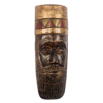 Alternate image for African Wood Mask of Nebuchadnezzar from Ghana King Nebuchadnezzar