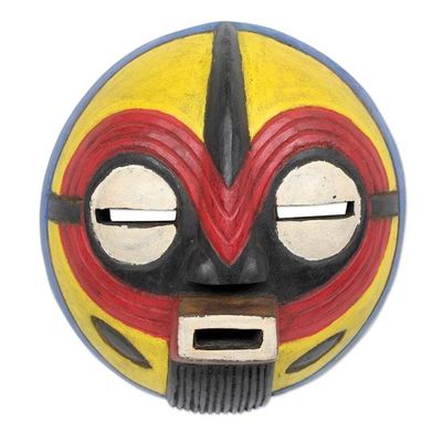 Alternate image for Original African Mask Crafted by Hand Joy