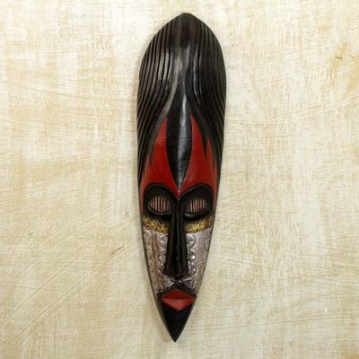 Alternate image for Nigerian Wood Mask Fulani Maiden