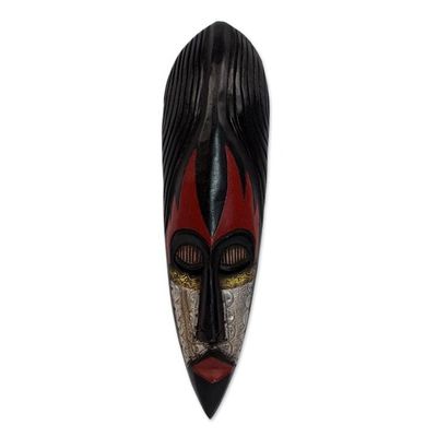 Alternate image for Nigerian Wood Mask Fulani Maiden