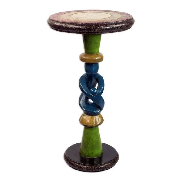 Alternate image for Handcrafted Cedar Wood Family-Themed Accent Table from Ghana Family Love