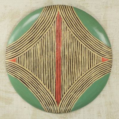 Primary image for Abstract Circular African Mask from Gabon and the Congo Gabonese Abstraction
