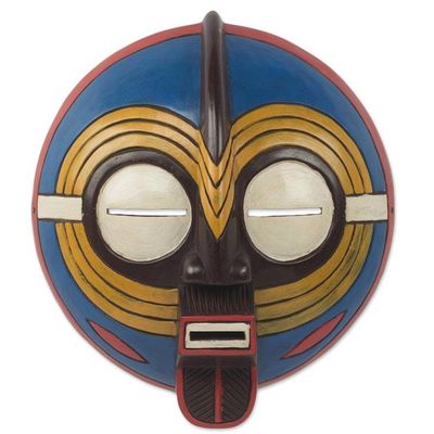 Alternate image for African Dance Spirit Wall Mask Artisan Crafted Wood Art Baluba Dance Spirit II