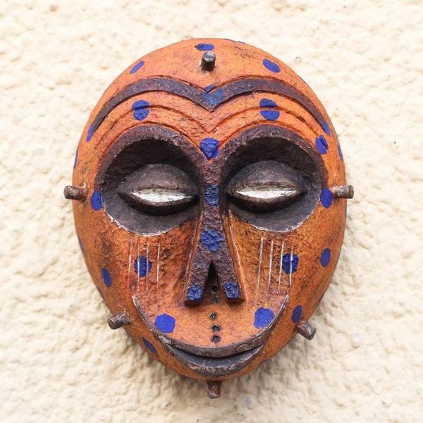 Alternate image for Burkina Faso-Style African Wood Mask from Ghana Bobo Festival