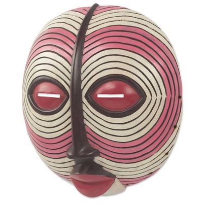 Alternate image for African Dance Spirit Wall Mask Artisan Crafted Wood Art Baluba Dance Spirit I