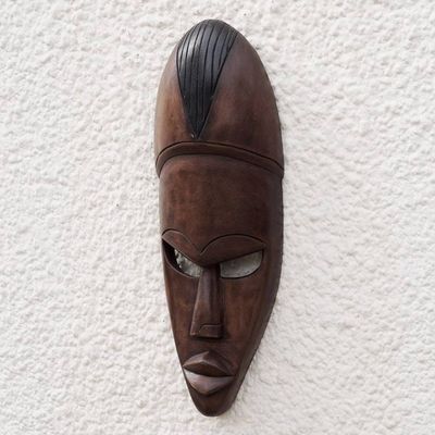 Alternate image for Hand Crafted Wood Mask Ancient Man