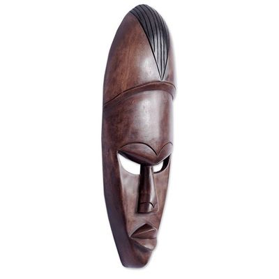 Alternate image for Hand Crafted Wood Mask Ancient Man