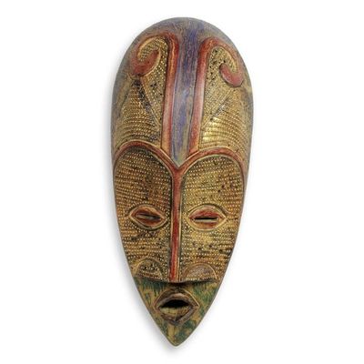 Alternate image for African Beauty Mask Carved by Hand of Local Wood Inner Beauty