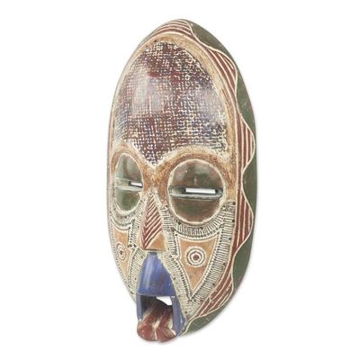 Alternate image for Antique-Style Authentic Ghost Theme African Mask Ghost Mask