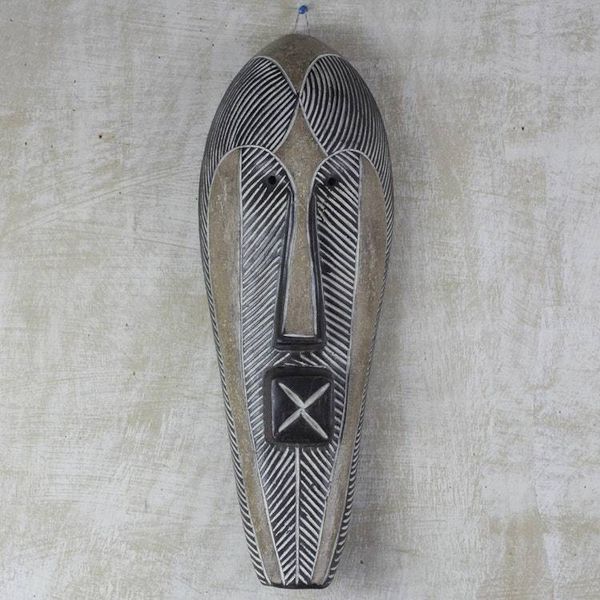 Alternate image for Hand-Carved Songye Man African Sese Wood Wall Mask Songye Man