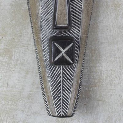 Alternate image for Hand-Carved Songye Man African Sese Wood Wall Mask Songye Man