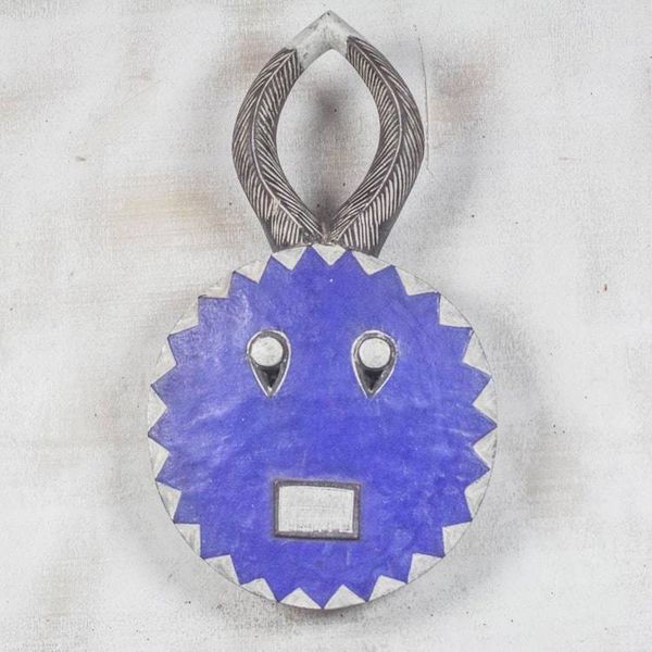 Alternate image for Ivoirian wood mask Baule Blue Moon