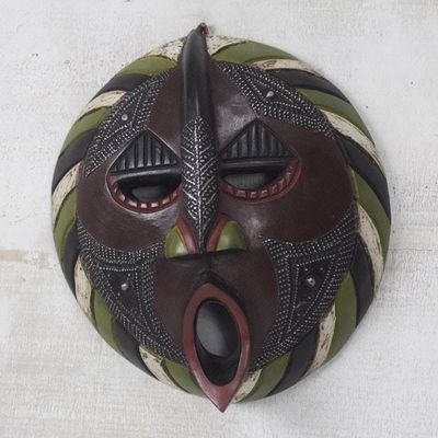 Alternate image for African Hand Carved Wood Mask Harvest Increase