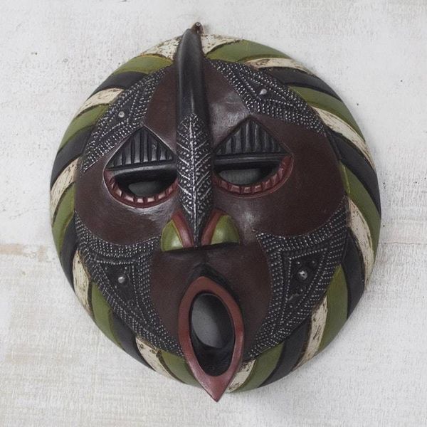 Alternate image for African Hand Carved Wood Mask Harvest Increase