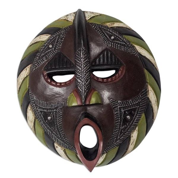 Alternate image for African Hand Carved Wood Mask Harvest Increase