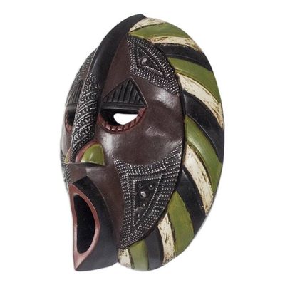 Alternate image for African Hand Carved Wood Mask Harvest Increase