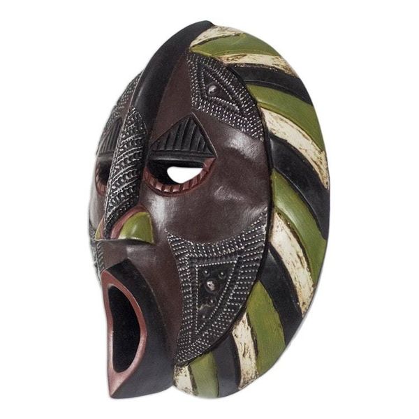 Alternate image for African Hand Carved Wood Mask Harvest Increase