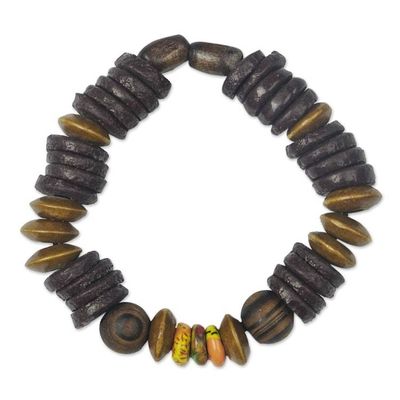Alternate image for Handmade Eco-Friendly Stretch Bracelet Hard at Work