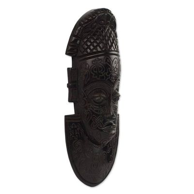 Alternate image for West African Decorative Carved Sese Wood Wall Mask Festac Festivities
