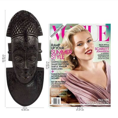 Alternate image for West African Decorative Carved Sese Wood Wall Mask Festac Festivities