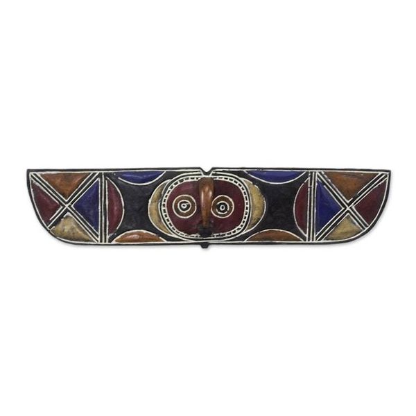 Alternate image for Hand Crafted Wood Mask Bwa Butterfly Bird