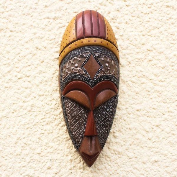 Alternate image for Ofuntum Wood Mask Brave King West Africa Brave King
