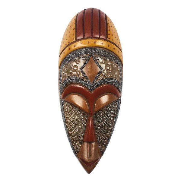 Alternate image for Ofuntum Wood Mask Brave King West Africa Brave King