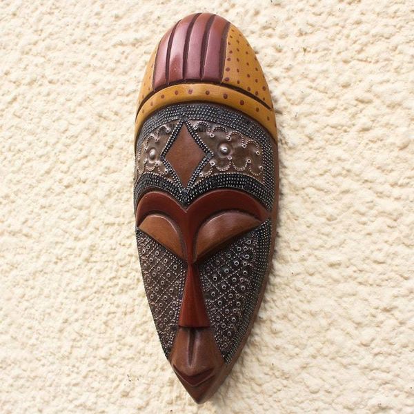 Alternate image for Ofuntum Wood Mask Brave King West Africa Brave King