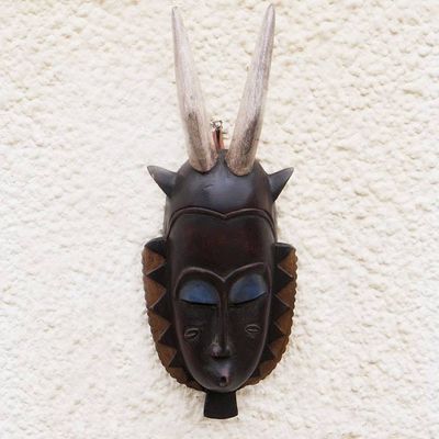 Alternate image for Ivorian wood mask Baule Warrior