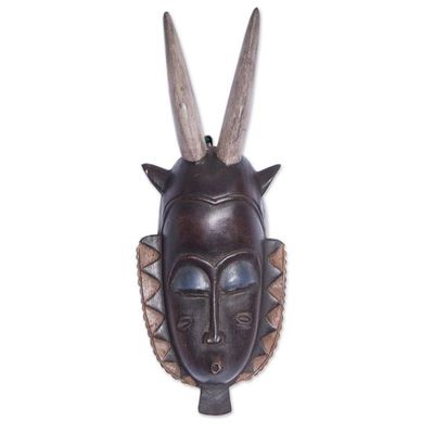 Alternate image for Ivorian wood mask Baule Warrior