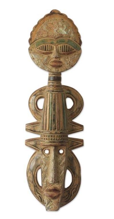 Alternate image for African wood mask Akuaba