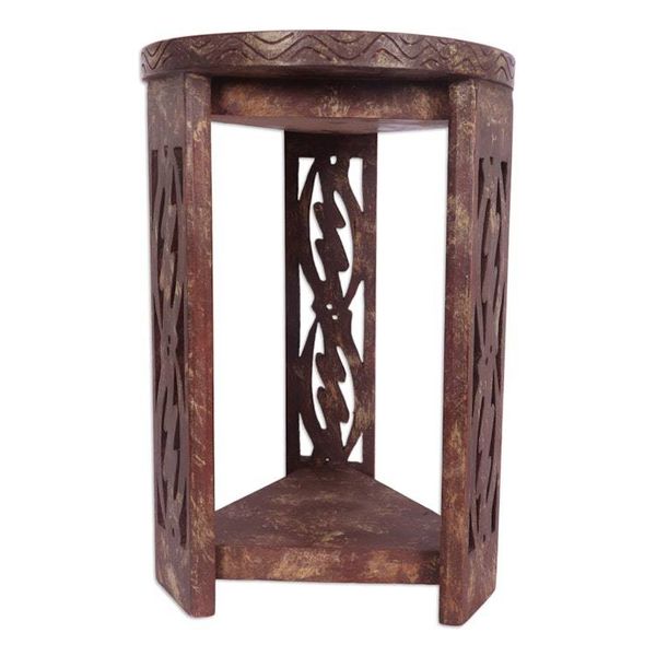 Alternate image for Wood accent table I Fear Only God