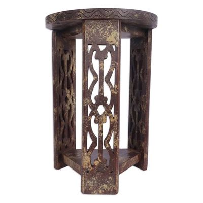 Alternate image for Wood side table Keep and Preserve