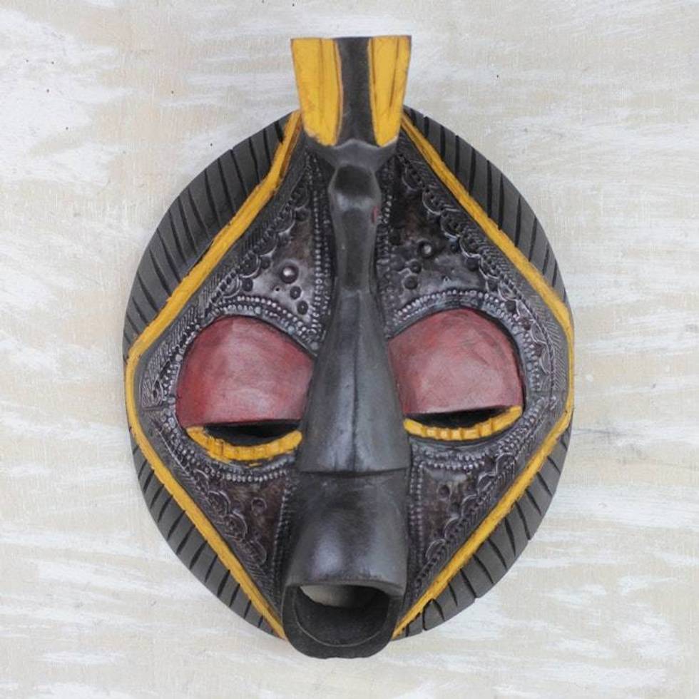Hand Made Wood Mask 'Patience'