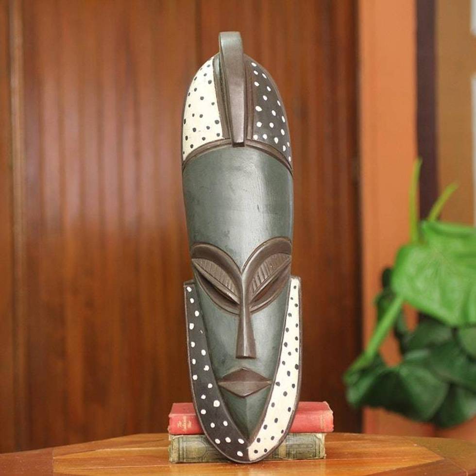 Hand Carved Original Wall Mask 'Ewuraba'