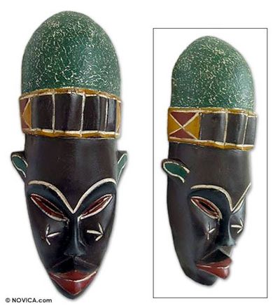 Alternate image for Beninese wood mask Mystery Woman
