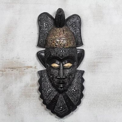 Alternate image for Hand-Carved Sese Wood Queen Asantewaa African Wall Mask Asantewaa