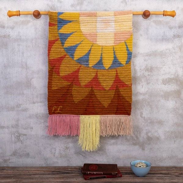 Alternate image for Handcrafted Wool Tapestry from Peru Solar Flares
