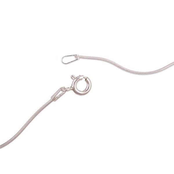 Alternate image for Modern Sterling Silver Pendant Necklace with Amazonite Stone Waves on the High Seas