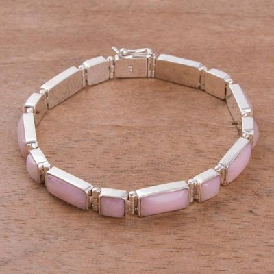 Alternate image for Pink Opal Link Bracelet Sweetheart