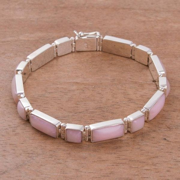 Alternate image for Pink Opal Link Bracelet Sweetheart