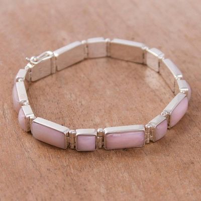 Alternate image for Pink Opal Link Bracelet Sweetheart
