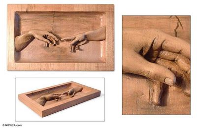 Alternate image for Cedar relief panel The Creation