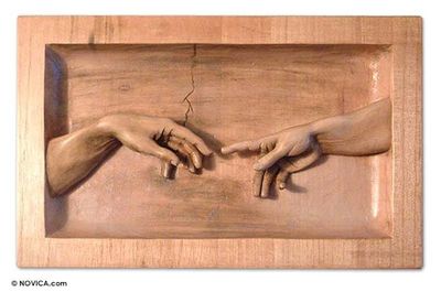 Alternate image for Cedar relief panel The Creation