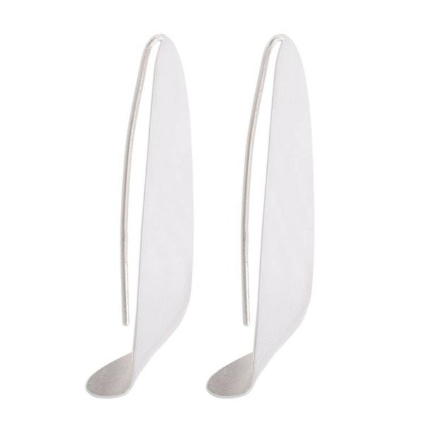 Alternate image for Contemporary Sterling Silver Drop Earrings Wild Wind