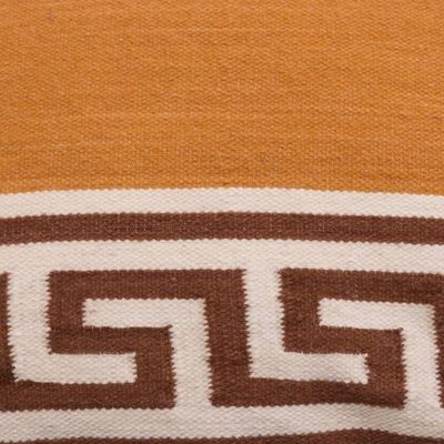 Alternate image for Spiral Pattern Wool Cushion Covers from Peru Pair Greca Dreams